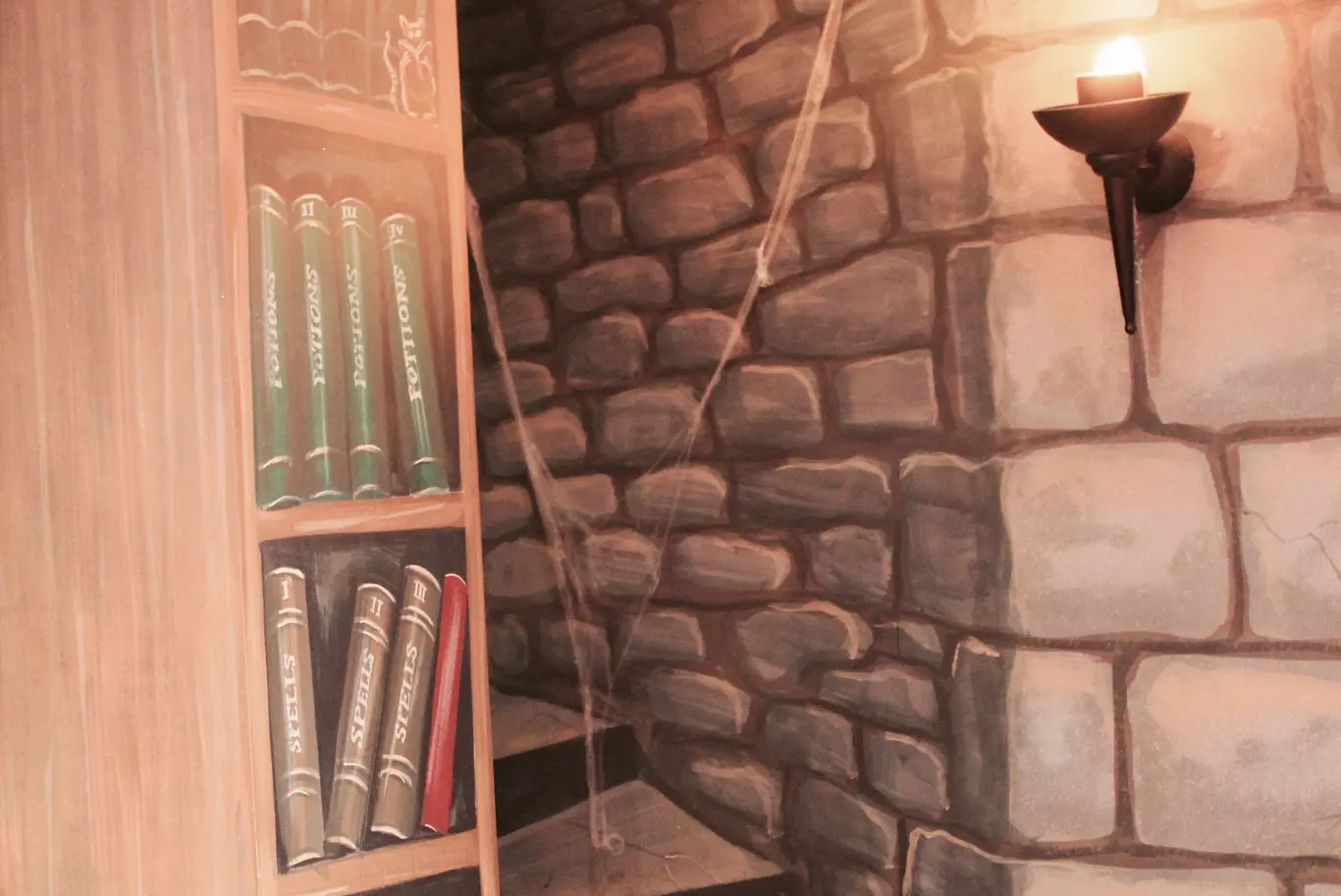 Party Spooky Castle Room Staircase